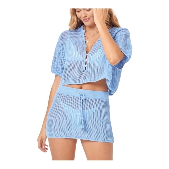 L*Space Coast Is Clear Skirt in Aura NWT - Picture 7 of 7